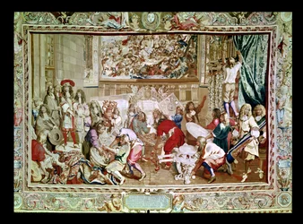 Louis XIV visiting the Gobelins factory, 15th October 1667